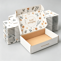 Cajas de Embalaje de Cartón Corrugado Blancas Impresas al por Mayor con Logotipo y Tamaño Personalizados de Fábrica