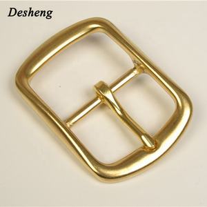 Fabricants en gros allergie à aiguille en laiton boucle 40mm en laiton porter boucle de ceinture en cuivre pur solide BRICOLAGE boucle de ceinture tête - Product Image 4