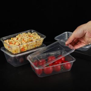 Wholesale Transparent PP Portable Rectangle Shaped Food <b>Packing</b> <b>Box</b> Hot Selling Restaurant Takeaway Food <b>Lunch</b> <b>Box</b> - Product Image 2