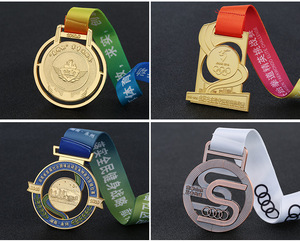 Médailles personnalisées sur mesure, rondes, avec bordure en satin, médailles en émail 3D personnalisées, médailles de compétition sportive - Product Image 4