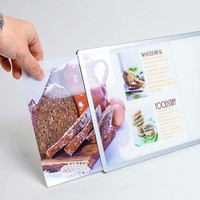 Papan Menu Restoran, Kotak Lampu LED, Bingkai Poster Iklan, Panel Papan Reklame, Ramah Lingkungan, Dapat Disesuaikan