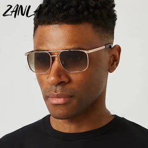 <span class=keywords><strong>Lunettes</strong></span> de soleil de créateur <span class=keywords><strong>tendance</strong></span> <span class=keywords><strong>2023</strong></span>, style steampunk, carrées classiques, UV400, luxe, champagne blanc, <span class=keywords><strong>lunettes</strong></span> de soleil pour homme et <span class=keywords><strong>femme</strong></span>, style David - Product Image 2