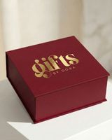 Boîtes cadeaux pliantes magnétiques rouges de luxe personnalisées avec ruban, emballage en carton rigide de qualité supérieure pour vêtements de mariage, vente en gros