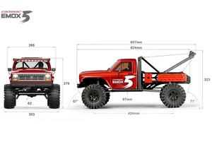CROSSRC EMOX5 1:8 масштаб <span class=keywords><strong>RC</strong></span> аварийно-спасательный грузовик 4WD RTR гусеничный с дистанционным управлением с бесщеточным Мотором буксирный кран для внедорожных приключений - Product Image 4