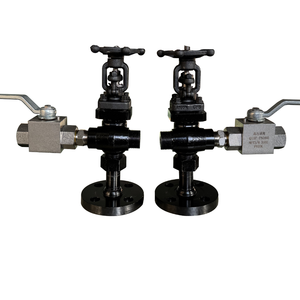 레벨 게이지 오프셋 스테인리스 스틸 탄소강 콕 밸브 (리플렉스 투명 유리 레벨 게이지용) - Product Image 4