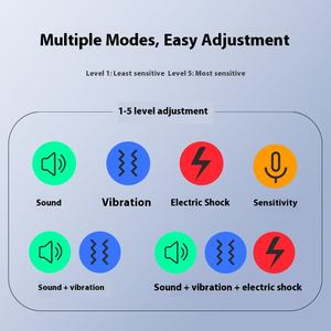 Collar de entrenamiento antiladridos inteligente recargable <span class=keywords><strong>Control</strong></span> de ladridos de perro Collar de vibración zumbido - Product Image 2