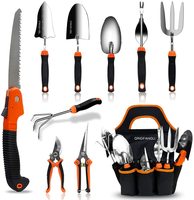 HL-BS15 Edelstahl Garten gabel Rechen Schere Schaufel Unkraut Säge Pflanzer Schwere Qualität Hot Selling 10pcs Garten werkzeug Set
