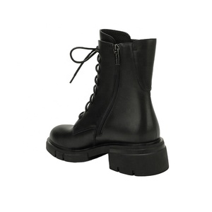 Bottines <span class=keywords><strong>Chelsea</strong></span> formelles pour femmes Moncheer, style western, élégantes, à lacets, avec boucle latérale, fermeture éclair, talon épais, légères, antidérapantes, rehaussantes - Product Image 4