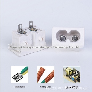 <span class=keywords><strong>Prise</strong></span> de courant <span class=keywords><strong>en</strong></span> laiton AC-019, deux broches, deux trous, sans oreilles, <span class=keywords><strong>en</strong></span> forme de huit, alimentation directe, installation encastrée dissimulée - Product Image 4