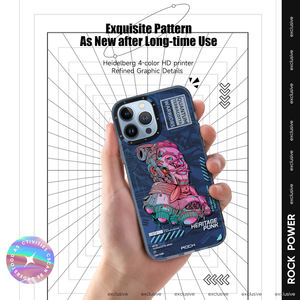 Étui de protection ROCK Fashion Impression InShare, série Punk, style terre cuite pour iPhone 13 13 Pro - Product Image 4