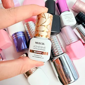 0.5-1s <strong>Individual</strong> <strong>Lash</strong> <strong>Glue</strong> Liquid High Quality Golden Bottles Vegan Waterproof Fast Dry Strong Hold 5ml MSDS Eyelash <strong>Glue</strong> - Product Image 4