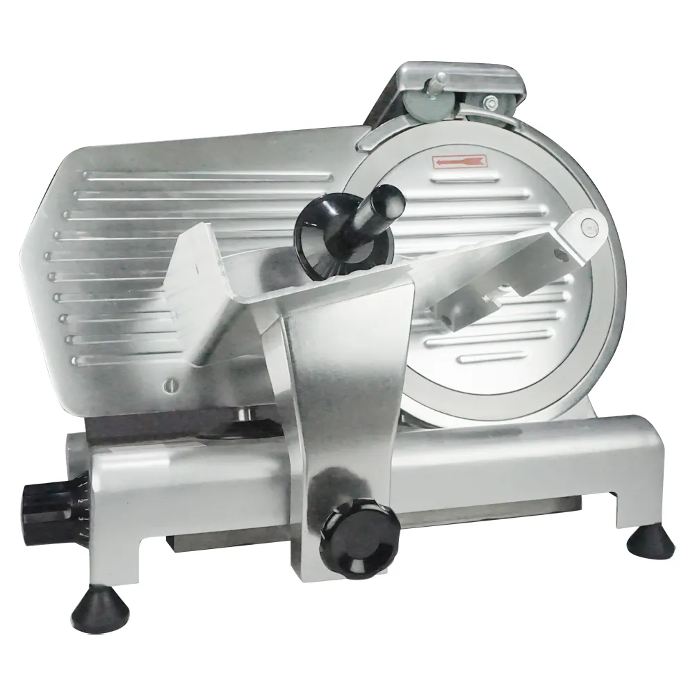 Semi-Automatic Horizontal Stainless Steel Ham Chip Cutter Electric Beef Jerky Table Slicing Machine Fresh and Frozen Meat Slicer