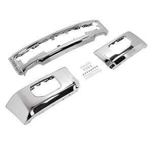 Barra frontale paraurti anteriore <span class=keywords><strong>W</strong></span>/foro fendinebbia per 2015-2017 Ford <span class=keywords><strong>F</strong></span>-150 F150 cromato - Product Image 3