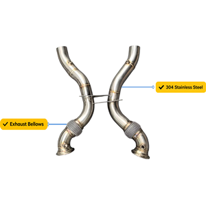 Tubo de Escape de Acero Inoxidable de Alto Rendimiento con Tubo Flexible para <span class=keywords><strong>Ferrari</strong></span> 488 GTB/Spider 3.9T <span class=keywords><strong>V8</strong></span>, en Existencia, Envío Rápido - Product Image 1
