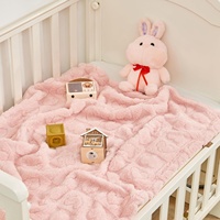 Couverture polaire pour bébé, motif cœur à carreaux, ultra douce, confortable, moelleuse, respectueuse de la peau, pour filles et garçons, nouveau-né, tout-petit, berceau, poussette
