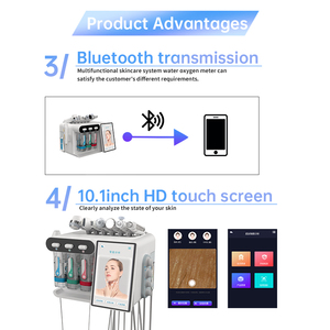 Wifi Aansluiten Diepe Reiniging Dermabrasie Zuurstof Injector Gezicht Hydro Schoonheid Gezichtsmachine Aqua Peeling <span class=keywords><strong>Peel</strong></span> Gezichtsmachine - Product Image 3