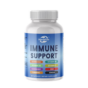 Suplemento Reforzador del Sistema Inmunológico 8 en 1 de Marca Privada OEM con Equinácea, Vitamina C, Refuerzo del Sistema Inmunológico para Adultos - Product Image 1