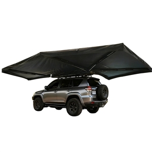 Tente de soleil circulaire à 360 degrés pour le camping, protection UV, grand espace, pliable, adaptée aux voitures, tente de toit universelle - Product Image 1