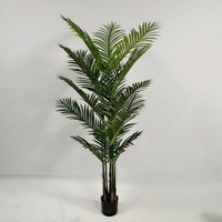 Palmier artificiel vert en pot (matière plastique/tissu) – Décoration écologique pour Noël, maison et jardin, idéal pour les restaurants