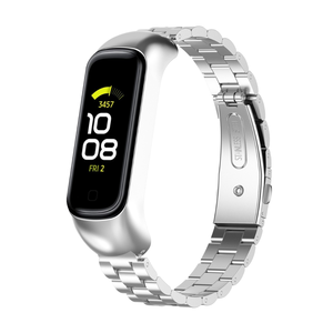Bracelet de montre pour <span class=keywords><strong>Samsung</strong></span> Galaxy Fit 2 SM-R220, bracelet en acier inoxydable pour <span class=keywords><strong>Samsung</strong></span> Galaxy <span class=keywords><strong>Fit2</strong></span>, bracelet de montre de remplacement Correa - Product Image 1