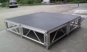 Có thể điều chỉnh chiều cao di động mô-đun Hợp kim nhôm giai đoạn nền tảng 300kg Tải Công suất nhanh chóng cài đặt gấp TUV chứng nhận - Product Image 2