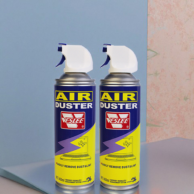 Manufacturer Eco-friendly Dust Off Compressed Air Spray Duster for Electronics Cleaning