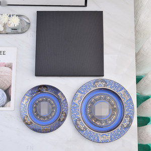 Hot Sale European Medusa Bone China Dinner Tray Vintage Luxury Steak Plates Party Holiday Celebration Decorative Plate - Product Image 3