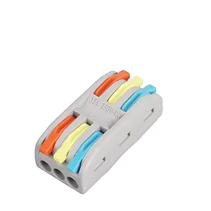 Fast Connector Small Compact Universal Wire Connector Splicing Push In Lever Nut Terminal Block Low Price