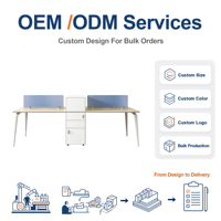 Nouveau bureau d'angle durable de haute qualité, table de travail moderne en bois pour cadres