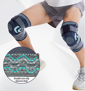 2025 nueva gran oferta de alta compresión elástica profesional deportes rodilla manga soporte transpirable vendaje rodilleras para el <span class=keywords><strong>dolor</strong></span> de rodilla - Product Image 5