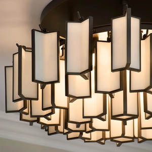 Lámpara de Araña LED de Alabastro y Bronce de Lujo, Redonda, Grande, de Alta Gama, para Vestíbulo de <span class=keywords><strong>Hotel</strong></span>, Villa o Banquete, Estilo Español - Product Image 3