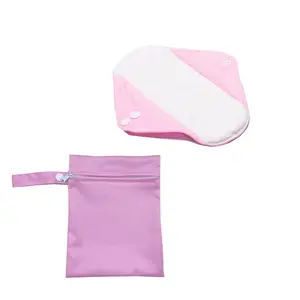 New Design Pink Cotton Washable Reusable Menstrual Sanitary Pads