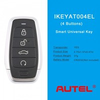 AUTEL IKEYAT004EL 4 Boutons Indépendant Universel Smart Key Lock Déverrouiller EV Charge Démarrage à Distance ou A/C TrunK Panic 5 pcs/lot Voiture