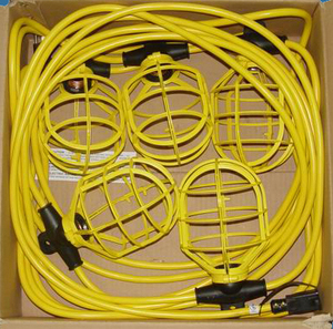 Construction/<strong>Temporary</strong> String <strong>Light</strong> With Plastic Cage SJTW 14/2 - Product Image 4
