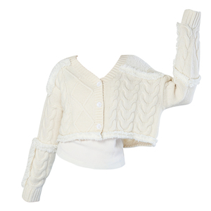High Quality Cute <b>Cardigan</b> for Women Knit <b>Coat</b> Short Fashion Sweater Women Wool <b>Cardigan</b> - Product Image 3