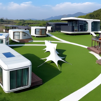 Maison capsule mobile de camping miniature moderne de luxe préfabriquée modulaire avec panneau solaire