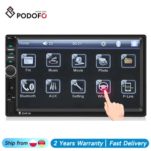 Reproductor MP5 para Auto Podofo 2Din, Radio Estéreo, Autoradio con Pantalla Táctil de 7 Pulgadas, Audio BT, USB, AUX, Montaje en el Tablero, Venta al por Mayor, Stock en la UE - Product Image 1