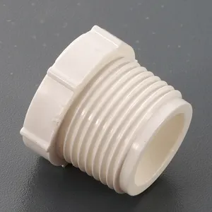 2022 New PVC male threaded adapter reducing bushing (AN15) mip*fip PVC thread pipe fitting 304 adaptor