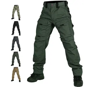 SIVI Outdoor Desert Jungle Training Impermeável Tactical Cargo Pant com joelheiras Homens Calças Duráveis Caça Caminhadas Calças