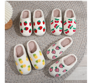 Mode mignon joli nœud femmes pantoufles intérieur hiver semelle souple exquis chaud gracieux casual dortoir confortable plat coton chaussures - Product Image 5