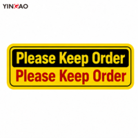 Pegatinas Resistentes a los Rayos UV Yingao, Pegatina de PVC Yingao Personalizada, Resistente al Agua, para Ventana Trasera de Coche, Camioneta, Furgoneta, Aviso de Advertencia