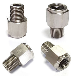 1/8NPT-Stecker auf M12 * 1 M10 * 1 Innengewinde adapter Edelstahl-Öldruck messer gelenk Universal-Reduzier instrument - Product Image 3