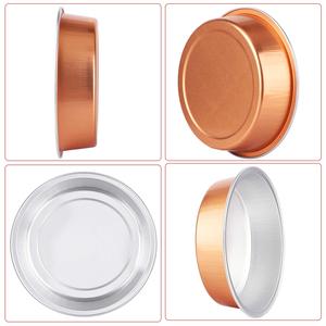 Gobelets de cuisson en aluminium de 150 ml pour gâteaux et yaourts, récipients ronds en aluminium pour aliments avec couvercle transparent - Product Image 4