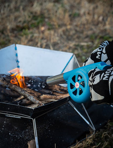 Ventilador de Mano, Soplador de Aire, Encendedor Rápido, Accesorios para Estufa de Camping, Picnic y Barbacoa, Ventilador Portátil para Barbacoa, Soplador de Fuego - Product Image 5