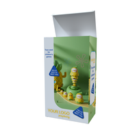 Caja de Papel con Juego de Pinturas y Logotipo Personalizado para Actividades Escolares, Caja de Cartón para Juegos Educativos Infantiles