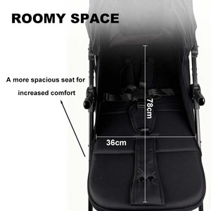 Chất lượng cao sang trọng xe đẩy em bé toa xe dễ dàng gấp xe đẩy mới sinh ra du lịch xe đẩy nhẹ máy bay - Product Image 5