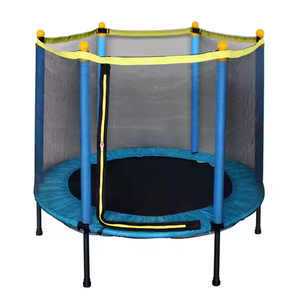 Cama Elástica Infantil <span class=keywords><strong>para</strong></span> Interiores con Red <span class=keywords><strong>de</strong></span> Seguridad, Estructura <span class=keywords><strong>de</strong></span> 14 pies, Construcción <span class=keywords><strong>de</strong></span> PVC y Plástico <span class=keywords><strong>para</strong></span> Uso en el Hogar y Gimnasio - Product Image 3