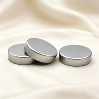 Tapa de rosca R3 plateada de 38 mm 38-400 Unishell para botella de suplementos