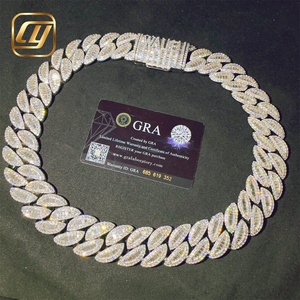 Collar de Plata de Ley 925 con Eslabones Cubanos Miami Iced Out, Diamantes Moissanita VVS Certificados GRA, 26MM, Estilo Hip Hop - Product Image 5