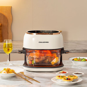 หม้อหุงข้าวไร้น้ำมันไฟฟ้า4L ทันสมัยตะกร้าคู่ควบคุมดิจิตอลเครื่องใช้ในครัวหน้าต่างดูของใช้ในครัวเรือน - Product Image 3